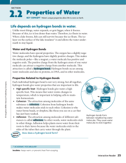 Properties of Water