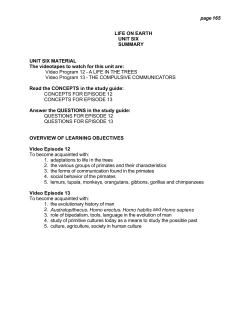 page 165 LIFE ON EARTH UNIT SIX SUMMARY UNIT SIX