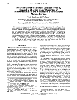 Infrared Study of the Surface Species Formed by Sequential