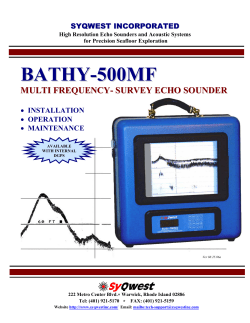 Bathy-500MF Manual