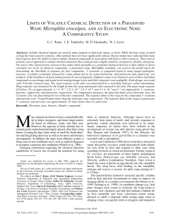 Limits of volatile chemical detection of a parasitoid wasp, Microplitis