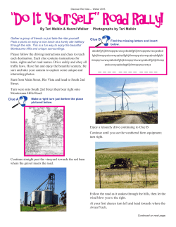 Montezuma Hills Road Rally