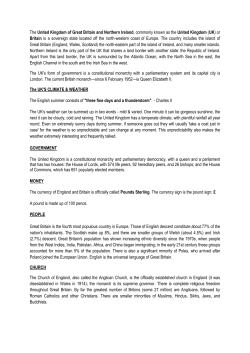 The United Kingdom of Great Britain and Northern Ireland