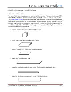 How‐to‐describe‐your‐crystal 2009 - X