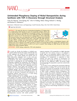 Nano Letters - American Chemical Society