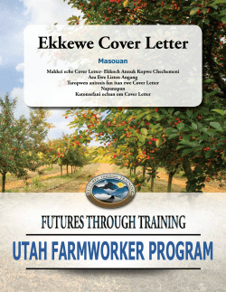 Cover Letters - Futures Through Training