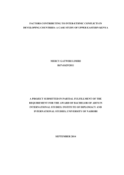MERCY GATWIRI LIMIRI - Institute Of Diplomacy and