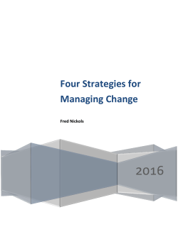Four Strategies for Managing Change