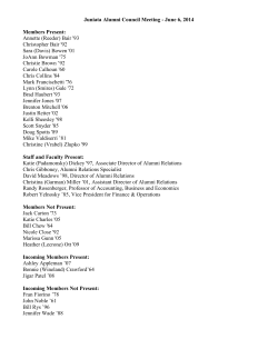 Alumni Council Executive Committee Dinner