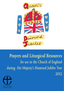 Diamond Jubilee Prayer - The Church of England