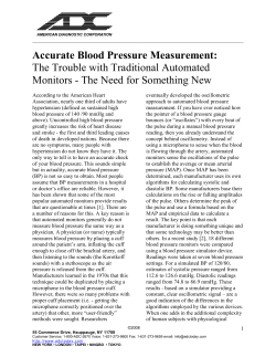 Accurate Blood Pressure Measurement