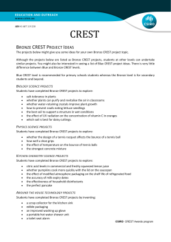 Blue CREST Project Ideas