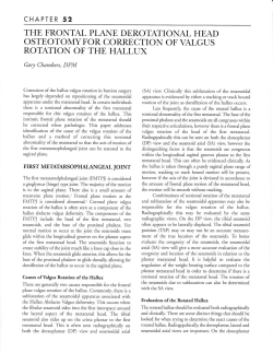 rotation of the hallux - The Podiatry Institute