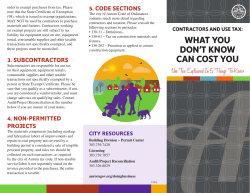 CONTRACTORS AND USE TAX