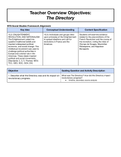 10.02 CL French Revolution STAGE 3 Directory