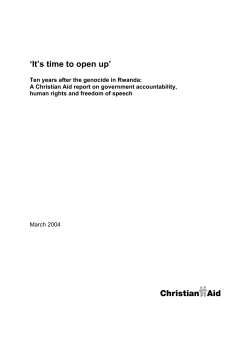 It`s Time to open up: Ten years after the