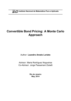 Convertible Bond Pricing: A Monte Carlo Approach