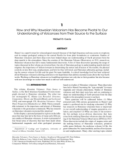 How and Why Hawaiian Volcanism Has Become Pivotal to Our