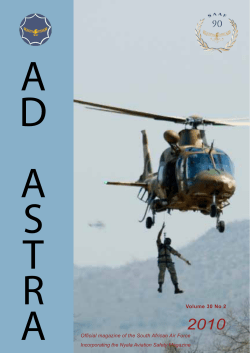 A Official magazine of the South African Air Force Incorporating the