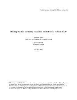 Marriage Markets and Family Formation