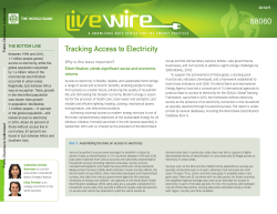 Tracking Access to Electricity - Open Knowledge Repository