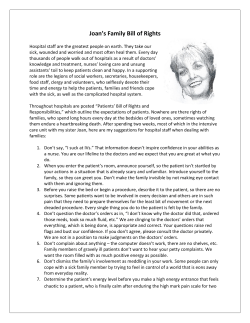 Joan`s Family Bill of Rights