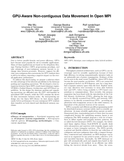 GPU-Aware Non-contiguous Data Movement In Open MPI