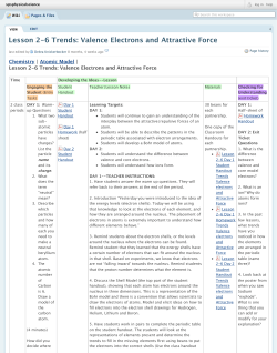 Valence Electrons and Attractive Force