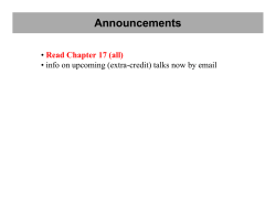 Announcements - UW Atmospheric Sciences