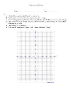 Circumcenter Worksheet 1