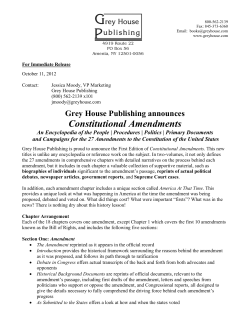 Constitutional Amendments