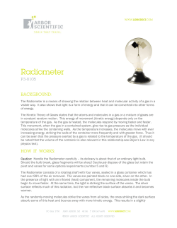 Radiometer - Arbor Scientific