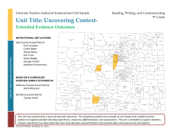 Unit Title: Uncovering Context