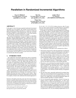Parallelism in Randomized Incremental Algorithms