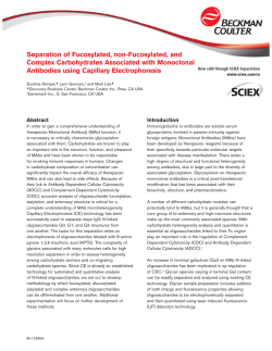 B2011-12294 Separation of Fucosylated Information Bulletin