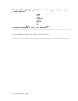 NAEP released item, grade 8