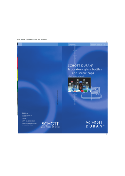 SCHOTT DURAN&reg; laboratory glass bottles and screw caps