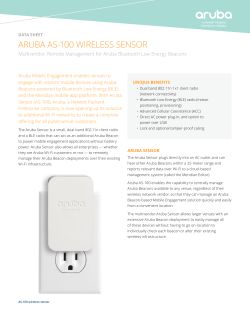 ARUBA AS-100 WIRELESS SENSOR