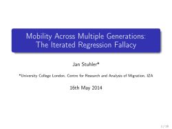 Mobility Across Multiple Generations: The Iterated Regression Fallacy