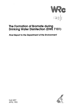 The Formation of Bromate During Drinking Water Disinfection (DWE