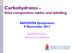 Carbohydrates