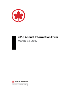 2016 Annual Information Form Open PDF file