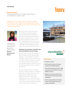 Case Study Merchants Bank Harnessing the Power
