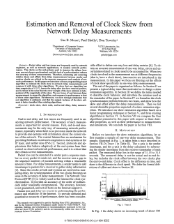 2B-3 Estimation and Removal of Clock Skew