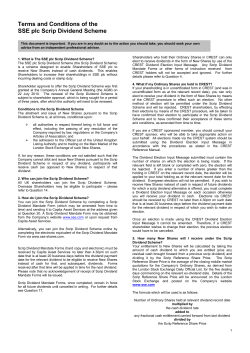 Terms and Conditions of