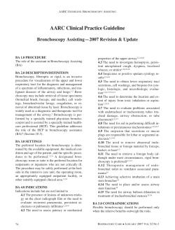 Bronchoscopy assisting (2007)