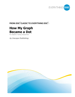 DiSC Classic to Everything DiSC®: How My Graph Became a Dot