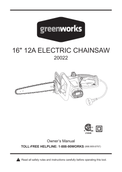 16" 12a electric chainsaw