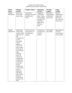 Orange County Public Schools Celebrate Literacy Week, Florida