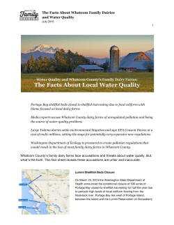 The Facts About Whatcom Family Dairies and Water Quality